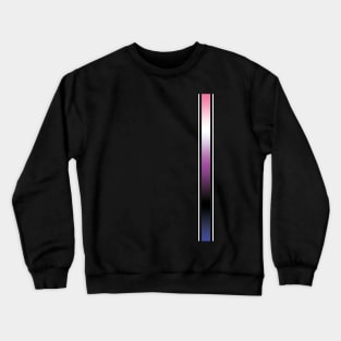 Genderfluid Pride Gradient Stripe Crewneck Sweatshirt